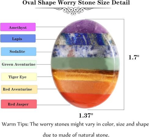 Wemeki Crystal Heart Stone 2PCS, Worry Stones for Anxiety, Heart Love Stone, Puffy Heart Pocket Polished Stone, Gemstone Hearts, Chakra Heart Stones for Valentine's Day Gift, Chakra Balancing 1.2" in Saudi Arabia