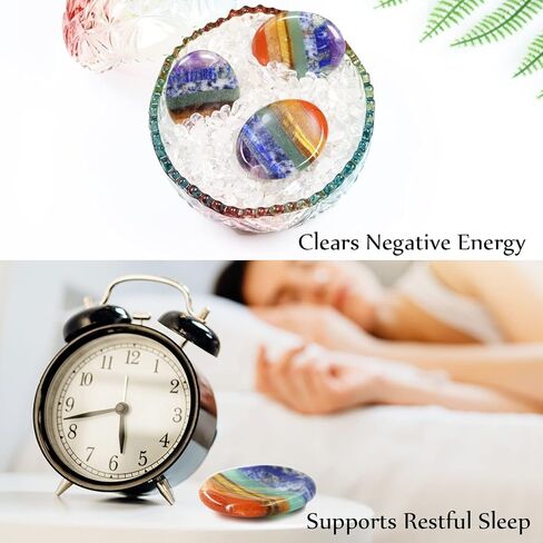 Wemeki Crystal Heart Stone 2PCS, Worry Stones for Anxiety, Heart Love Stone, Puffy Heart Pocket Polished Stone, Gemstone Hearts, Chakra Heart Stones for Valentine's Day Gift, Chakra Balancing 1.2" in Saudi Arabia