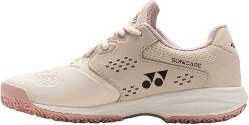 حذاء تنس نسائي من YONEX Power Cushion Sonicage - وردي فاتح/B متوسط ​​/ 8.5 in Kuwait