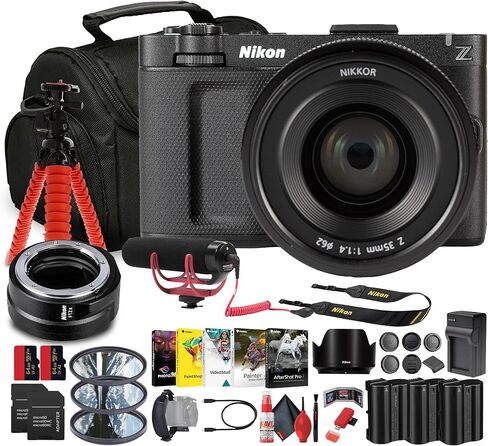 Nikon ZR 6K Cinema Camera with 35mm f/1.4 Lens Kit | 6K60 RAW, 15+ Stops DR, 7.5-Stop IBIS, Dual-Base ISO & Advanced AF | for Film & Creative Production + 2X 64GB Card + Microphone + More in Kuwait