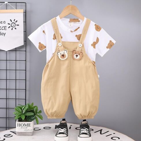 مجموعة ملابس Panther Mama & Kids Twins متطابقة من القطن مكونة من قطعتين للتوائم الأولاد والبنات - متوفرة (الصبي والصبي والفتاة والفتاة) in Kuwait
