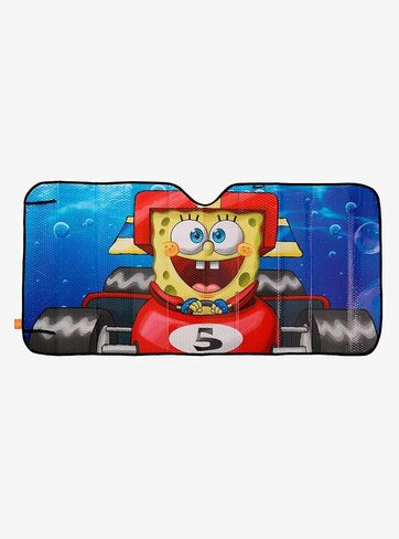 BoxLunch Spongebob Squarepants Racecar Sunshade Multi None in Kuwait