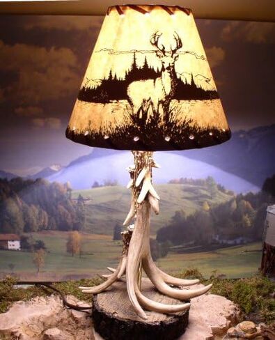 Antler Lamps with Deer Shade in Kuwait