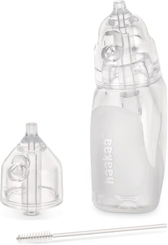 haakaa Silicone Baby Nasal Aspirator| Safe Baby Nose Cleaner| Easy-Squeeze Nose & Ear Bulb Syringe with Brush|0m+ Newborn Toddler -Transparent, Penguin in Kuwait