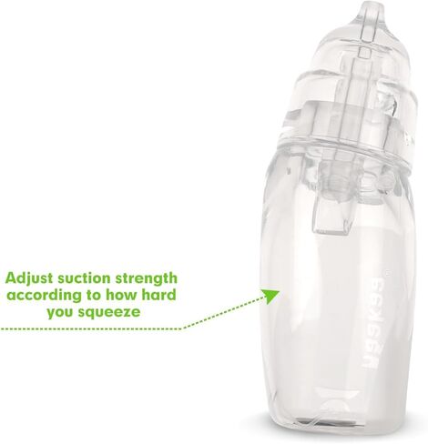 haakaa Silicone Baby Nasal Aspirator| Safe Baby Nose Cleaner| Easy-Squeeze Nose & Ear Bulb Syringe with Brush|0m+ Newborn Toddler -Transparent, Penguin in Kuwait
