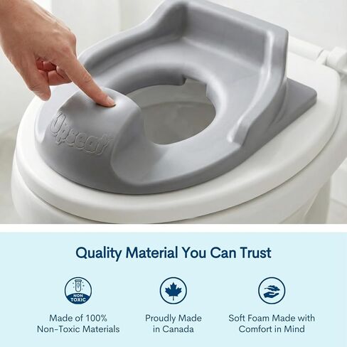 Upseat 3-in-1 Ergonomic Potty Training Set – Toddler Potty Chair, Toilet Training Seat with Step Stool, Soft Sit Trainer, Built-in Splash Guard, Squatting Design, Easy Clean in Kuwait
