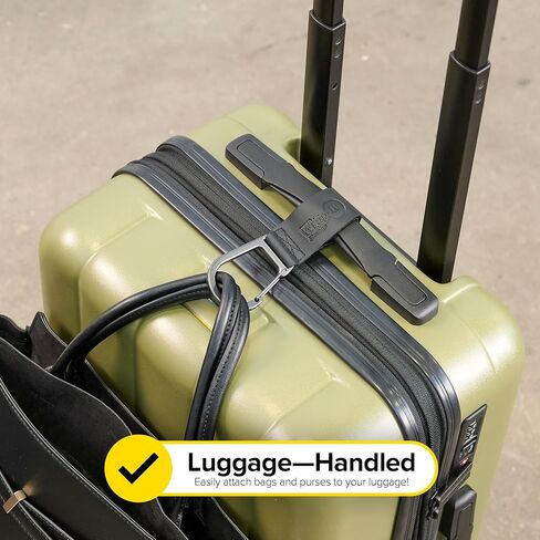 Wrap-It Storage Stroll Strap - 2 Pack - Hook and Loop Stroller Accessories Straps with Hooks for Diaper Bags and Golf Push Cart Accessories or Luggage Hook Clip Hanger in Kuwait