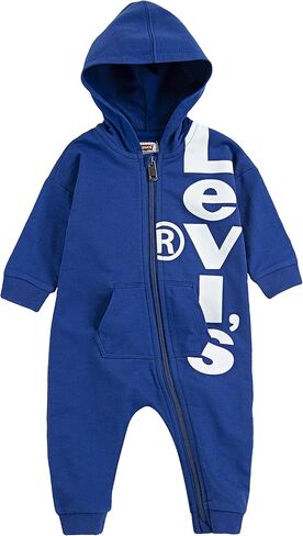 Levi's Unisex Baby Baby Long Sleeve Hooded Coverall in Kuwait