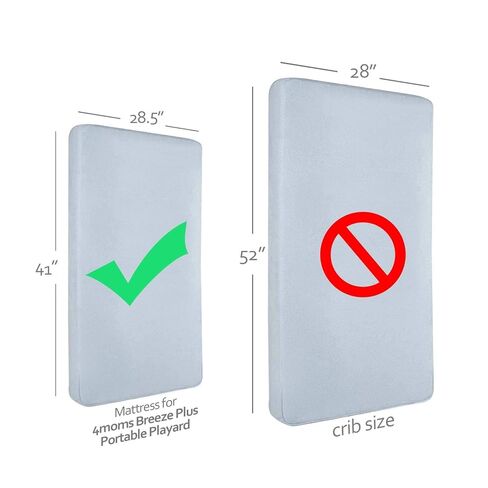 Moonsea Waterproof Pack and Play Sheets Compatible with 4moms Breeze Plus Playard & Breeze GO Playard, Pack and Play Mattress Pad, White, 2 Pack in Kuwait