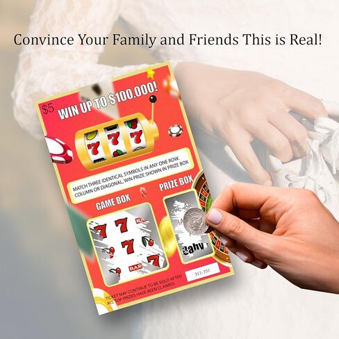 Fake Lottery Scratch Off Cards for Pregnancy Announcement - Creative Baby Announcement Game with 10 Tickets for Family Surprise in Kuwait