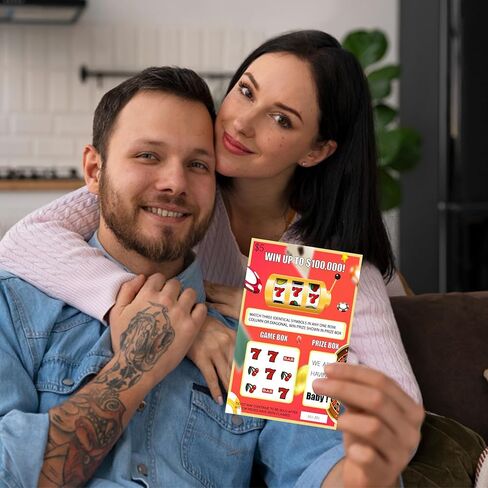 Fake Lottery Scratch Off Cards for Pregnancy Announcement - Creative Baby Announcement Game with 10 Tickets for Family Surprise in Kuwait