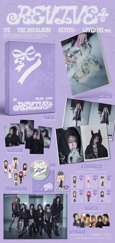 IVE الألبوم الثاني [REVIVE+] LOVED IVE Limited Ver P.O.B in Kuwait