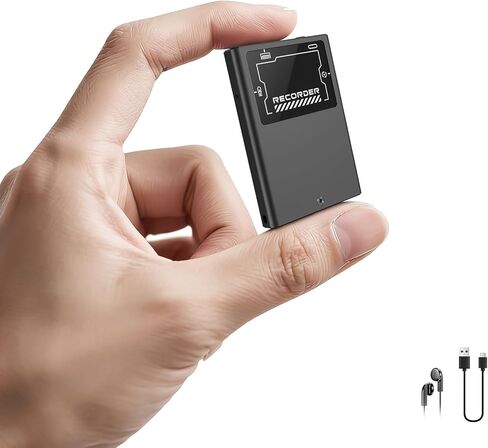 64GB Blue Magnetic Voice Activated Recording Device - USB Flash Drive, Voice Recorder with AI Noise Reduction, Portable Audio Recorder for Lectures in Saudi Arabia