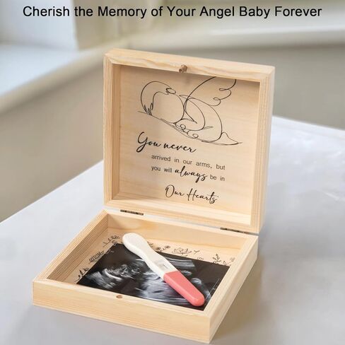 Miscarriage Memorial Box - Miscarriage Gift for Mothers Fathers Parents, Baby Loss Care Package, Pregnancy/Infant Loss Keepsake Box, Angel Baby Memory, Loss of Baby Sympathy Gift Bereavement in Kuwait