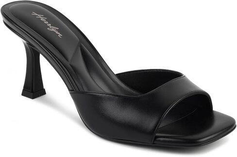 Kitten Heels for Women, Square Toe Sandals Comfortable Backless Heels, Womens Sexy Slip on Heeled Sandals Low Heel Mules for Party Wedding Summer in Kuwait