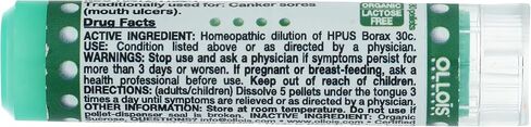 OLLOIS Borax 30c Organic, Lactose-Free Homeopathic Medicine, Pellets, 80 Pellets (Pack of 1) in Saudi Arabia