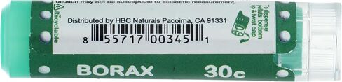 OLLOIS Borax 30c Organic, Lactose-Free Homeopathic Medicine, Pellets, 80 Pellets (Pack of 1) in Saudi Arabia