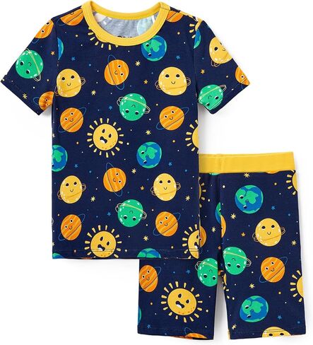 PATPAT Baby & Toddler Pajamas with Organic Cotton, Snug Fit PJs for Girls Boys Kids, Soft & Stretchy Short Summer Sleepwear in Kuwait