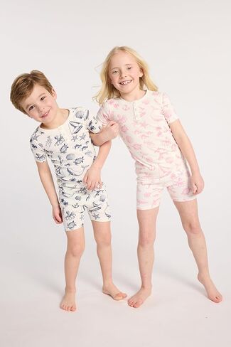 Gymboree Baby Boys' And Toddler 100% Cotton Short Sleeve Top and Shorts, Gymmies Pajama Set in Saudi Arabia