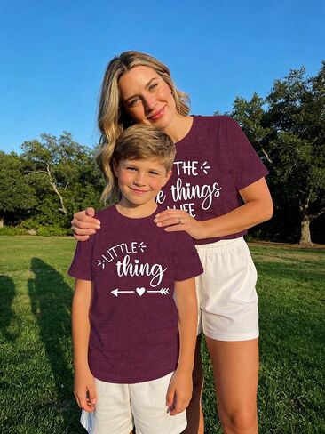 قمصان Mommy and Me It's The Little Things & Little Thing قميص Mama وقمصان صغيرة متطابقة in Kuwait