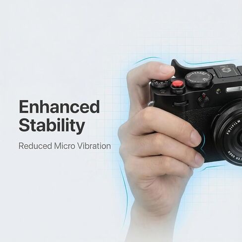 Metal Thumbs Up Grip for Fujifilm X100VI / X100V – Hot Shoe Thumb Rest Hand Grip, CNC Aluminum, Anti-Vibration, Improved One-Hand Control & Shooting Stability in Kuwait