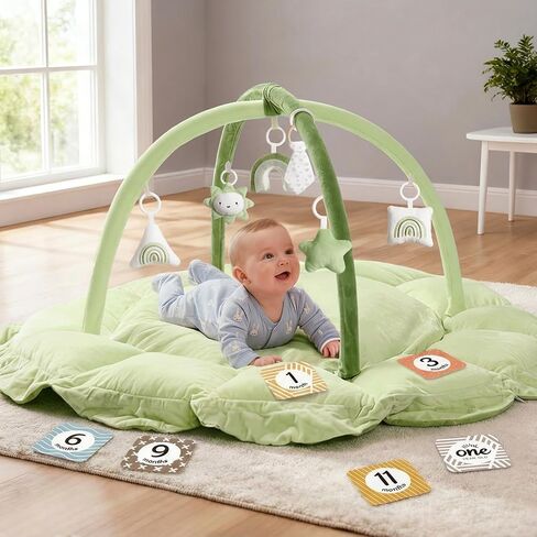 5-in-1 Thick & Plush Baby Play Gym, Baby Play Mats for Floor, Tummy Time Mat with 6 Toys, Convertible Stage-Based Developmental from Babies to Toddlers, Ball Pit, Pet Cushion Cloudico, Grey in Saudi Arabia