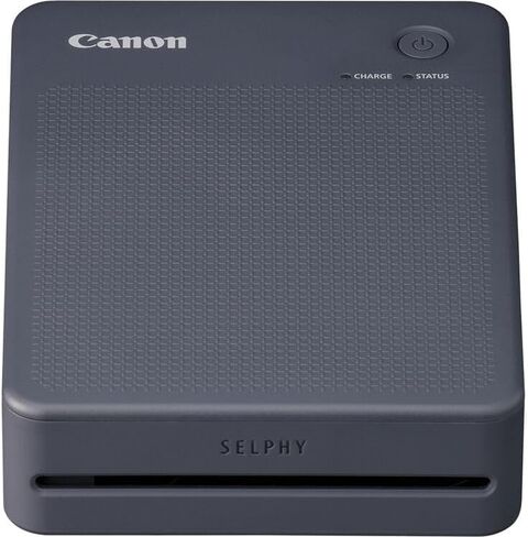 Canon SELPHY QX20 Compact Photo Printer (Dark Gray) Bundle | Portable Printer with Wireless Printing & Borderless Square Prints | for Mobile Printing & Projects (6752C001) + Wall Plug + Cleaning Kit in Kuwait