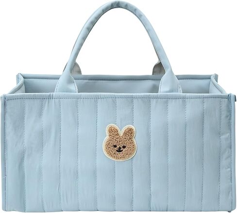 Diaper Caddy Organizer,Cute Floral Nursery Storage Basket,Soft Portable Changing Table Car Caddy Organizer Gift (Floral B) in Saudi Arabia