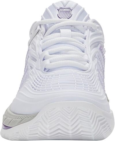 K-Swiss Women's Hypercourt Supreme 2 Clay Tennis Shoe (White/Lunar Rock/Purple Haze) in Kuwait