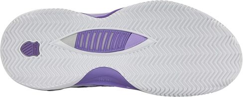 K-Swiss Women's Hypercourt Supreme 2 Clay Tennis Shoe (White/Lunar Rock/Purple Haze) in Kuwait