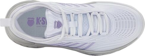 K-Swiss Women's Hypercourt Supreme 2 Clay Tennis Shoe (White/Lunar Rock/Purple Haze) in Kuwait