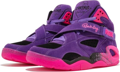 Ewing Patrick Athletics Rogue Sneakers - Purple/Pink/Black, High-Top Performance Basketball Shoes, Size 11 in Kuwait