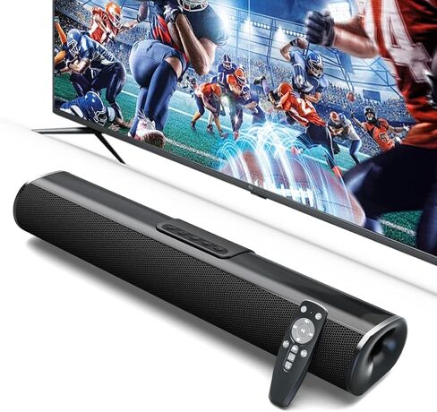 شريط صوت بقدرة 50 وات للتلفزيون الذكي، مكبر صوت 2.0 قناة مع اتصال Bluetooth 5.3/ARC/Opt/AUX، نظام صوت محيطي للتلفزيون مع مكبري صوت كاملي النطاق، نظام صوت محيطي منزلي لأجهزة الكمبيوتر التلفزيونية in Saudi Arabia