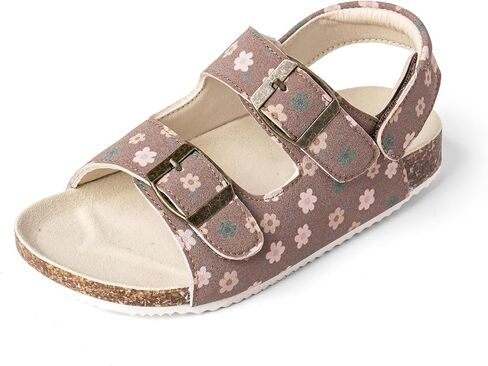 Boys Girls Cork Footbed Sandals Comfy Summer Slides with Adjustable Straps for Indoor Outdoor in Saudi Arabia