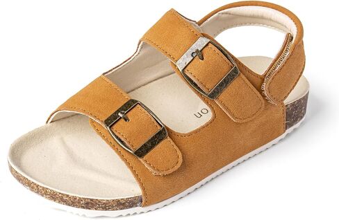 Boys Girls Cork Footbed Sandals Comfy Summer Slides with Adjustable Straps for Indoor Outdoor in Saudi Arabia
