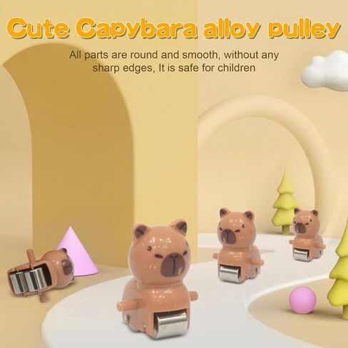 Roller Coaster Toys for Toddlers, Climbing Stairs Slide Toy Set with Flashing Lights & Music On/Off Button, Birthday Capybara Gifts for Boys Girls Kids in Kuwait