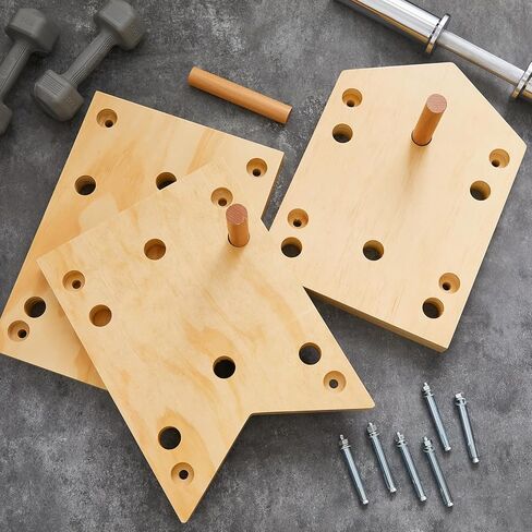 تسلق Pegboard 12''x48'' لوح تسلق الصخور مع أوتاد وتد 23 فتحة سلم مثبت على الحائط للياقة البدنية والتدريب المتقاطع لتسلق الصخور هدية، هدية عيد الميلاد للمتسلق in Kuwait