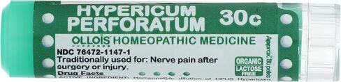 OLLOÏS Hypericum Perforatum 30c عضوي، دواء المعالجة المثلية الخالي من اللاكتوز، (عبوة من قطعتين)، 160 قطعة in Saudi Arabia