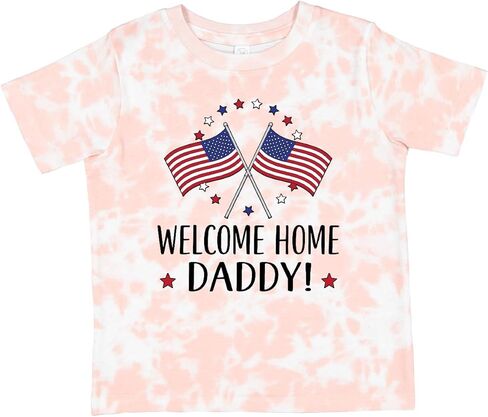 تي شيرت Inktastic Military Homecoming Welcome Home Daddy للأطفال الصغار in Kuwait