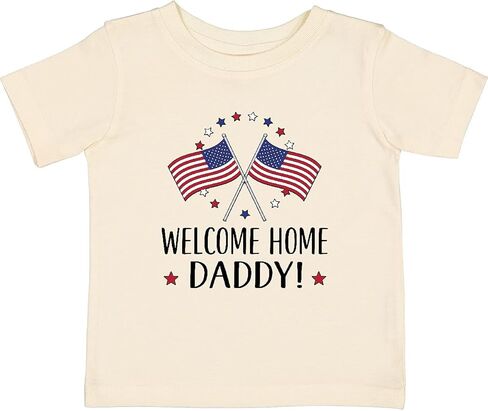 تي شيرت Inktastic Military Homecoming Welcome Home Daddy للأطفال الصغار in Saudi Arabia