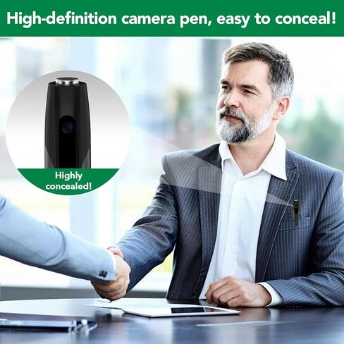 1080P Full HD Hidden Camera Pen, Security Camera for Home & Nanny Use, Long Battery Life, Easy One-Button Operation (2026 Upgrade) in Kuwait
