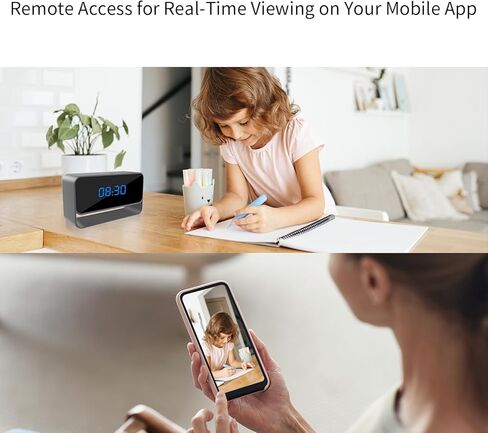 كاميرا مراقبة Wirelee - دقة Full HD 1080P - كاميرا WiFi Nanny - رؤية ليلية أقوى - تخزين محلي/سحابي in Kuwait