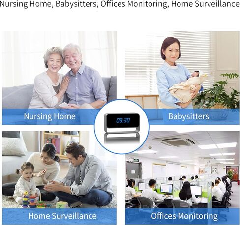 كاميرا مراقبة Wirelee - دقة Full HD 1080P - كاميرا WiFi Nanny - رؤية ليلية أقوى - تخزين محلي/سحابي in Kuwait