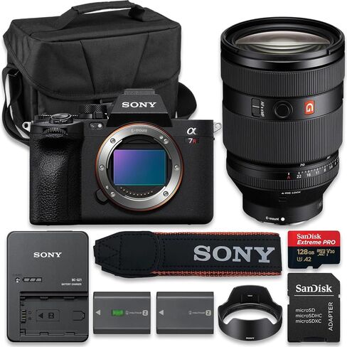 كاميرا سوني ألفا 7R V كاملة الإطار بدون مرآة مع عدسة سوني FE مقاس 24-70 ملم f/2.8 GM II in Kuwait