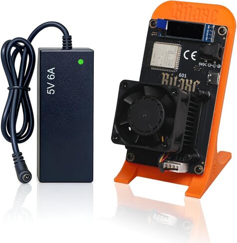 جهاز التعدين Bitaxe Gamma 601 Solo Bitcoin، BM1370 Asic، ما يصل إلى 1.2TH/s، 17W/TH، كفاءة استخدام الطاقة في المنزل، جهاز تعدين BTC مع مصدر طاقة، ضوضاء منخفضة in Saudi Arabia
