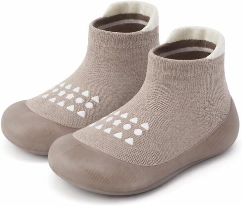 VIFUUR Baby Sock Shoes Boys Grils Sneakers Infant Slipper Socks Toddler First Walking Shoes Non-Slip Rubber Sole for Babies 6 9 12 18 24 Months in Kuwait
