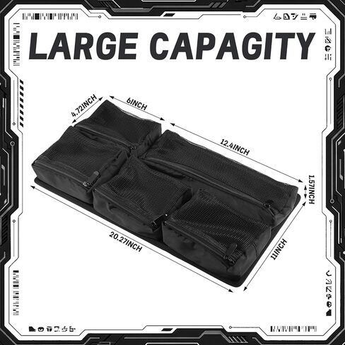 Thinkday Mesh Lid Organizer Compatible with 5800 Cases Include 7 Nylon Removable Pockets 1 Hook and Loop Strap and 6 Screws Fits Camera Case, Diving Dry Boxes, Hard Cases & Toolboxes in Kuwait