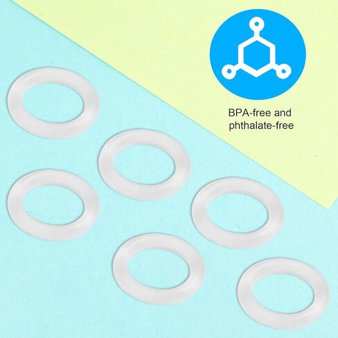 6pcs O-Rings for Medela Harmony Manual Breast Pump, Rubber Gasket Replacement Parts for Hand Breast Pump Handle in Kuwait