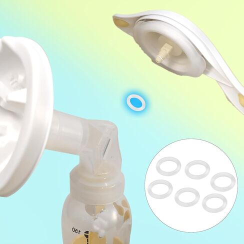 6pcs O-Rings for Medela Harmony Manual Breast Pump, Rubber Gasket Replacement Parts for Hand Breast Pump Handle in Kuwait