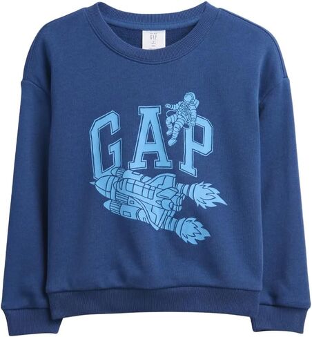 GAP baby-boys French Terry Logo Crew Sweatshirt in Saudi Arabia